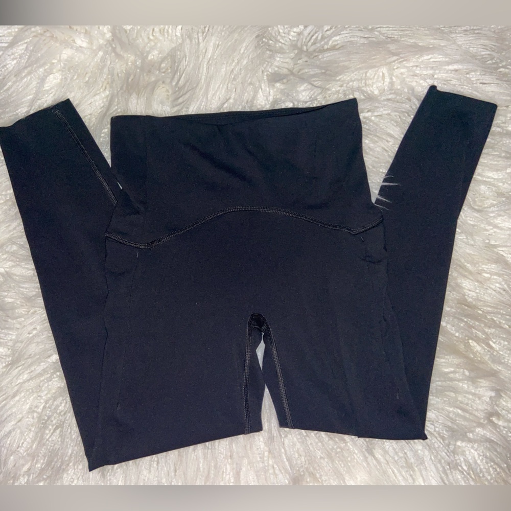 SPANX Midnight Black High-Waist Leggings - Picture 6 of 12